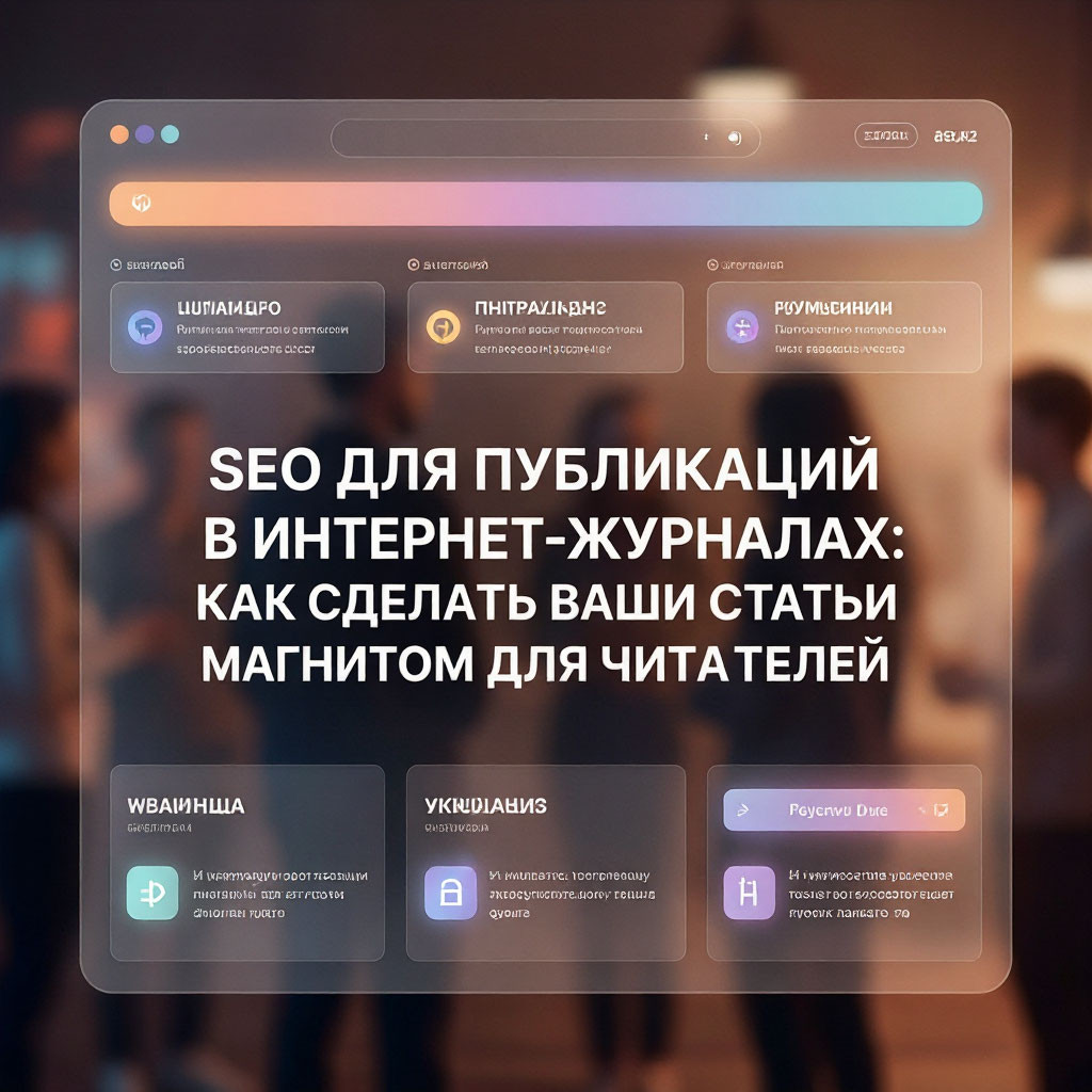 SEO для публикаций в интернет-журналах: Как сделать ваши статьи магнитом для читателей